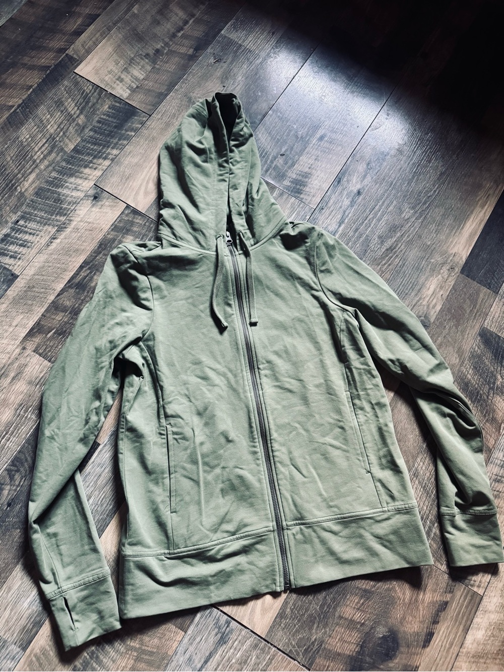 Pact Olive Green Full-Zip Women's Hoodie